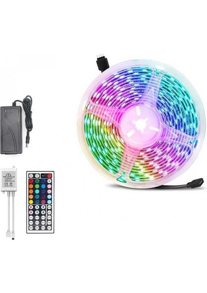 3 Çipli LED Strip WN-1144 5050 Smd Type Rgb Kumandalı 5 Metre Şerit LED