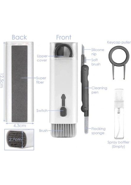 Çok Fonksiyonlu 7 Parça Airpods Klavye Ekran Kulaklık Temizleme Kiti indirimleri