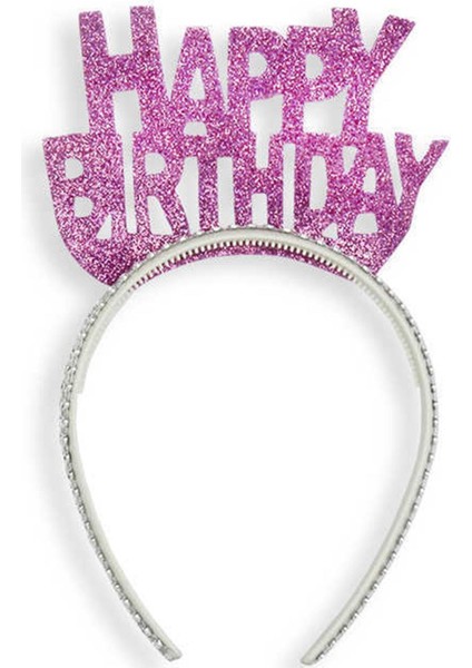Mini Party Store Eva Taç Mor Happy Bırthday