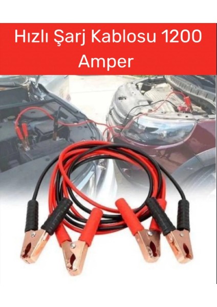 1200 Amper Akü Takviye Kablosu – 6V/12V/24V Uyumlu, Izole Plastik Maşalı, 2,3 Mt. Dayanıklı ve Güvenli Kullanım indirimleri