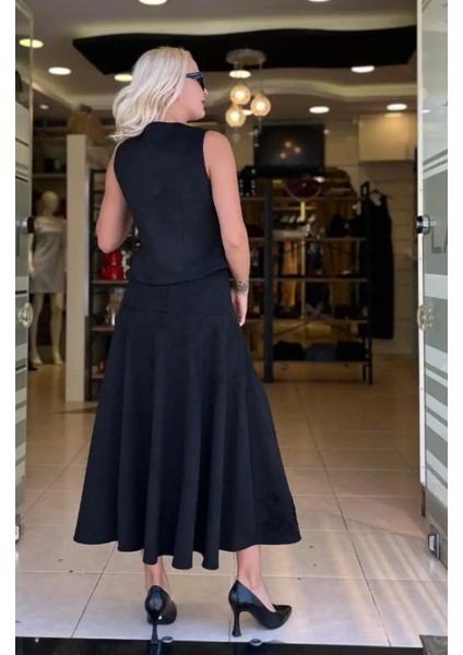 Nakış Detaylı Süet Yelek fiyatları