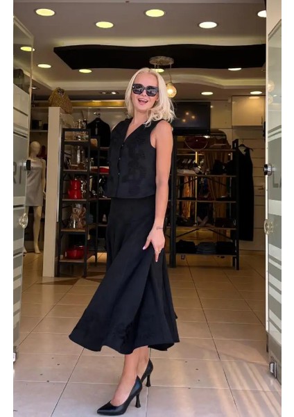 Nakış Detaylı Süet Yelek modelleri