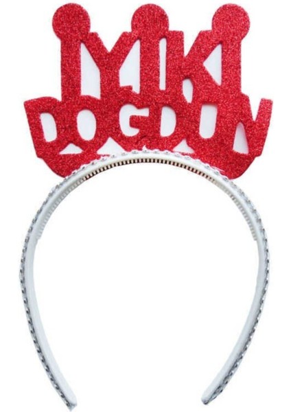 Mini Party Store Eva Taç Kırmızı Iyi Ki Doğdun