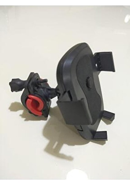 Bisiklet Telefon Tutucu Standlı Ayarlanabilir Genişlikte Siyah Renkli Plastik Malzeme