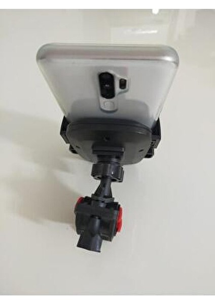 Bisiklet Telefon Tutucu Standlı Ayarlanabilir Genişlikte Siyah Renkli Plastik Malzeme