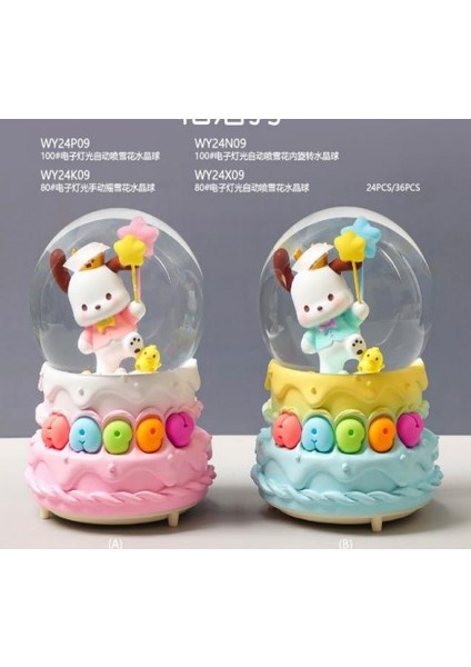 Işıklı Müzikli Püskürtmeli Büyük Boy Kar Küresi