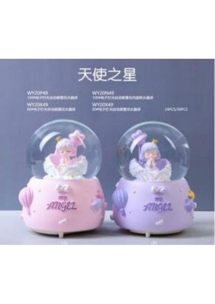 Işıklı Müzikli Püskürtmeli Büyük Boy Kar Küresi