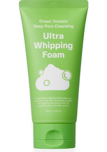 Green Tomato Deep Pore Cleansing Ultra Whipping Foam 120G