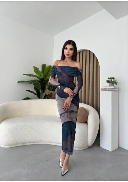 Sevilla Madonna Yaka Tül Elbise