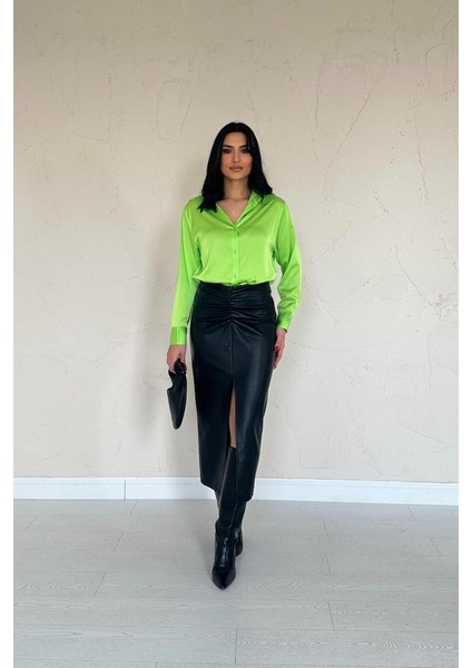 Neon Saten Gömlek indirimleri