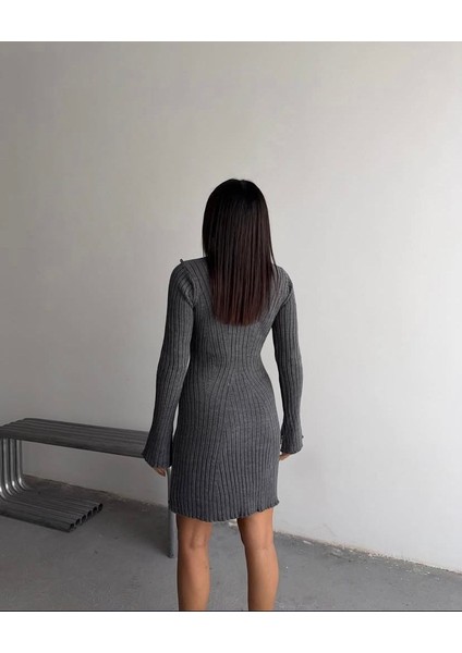 Kışlık Fitilli Triko Elbise fiyatları