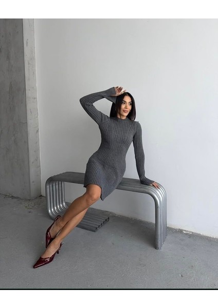 Kışlık Fitilli Triko Elbise fırsatları