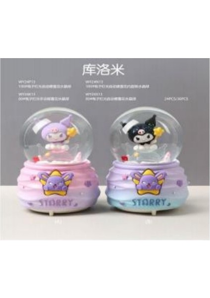 Işıklı Müzikli Püskürtmeli Büyük Boy Kar Küresi