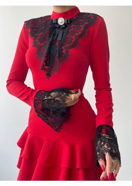 Danya Dantel Mini Elbise