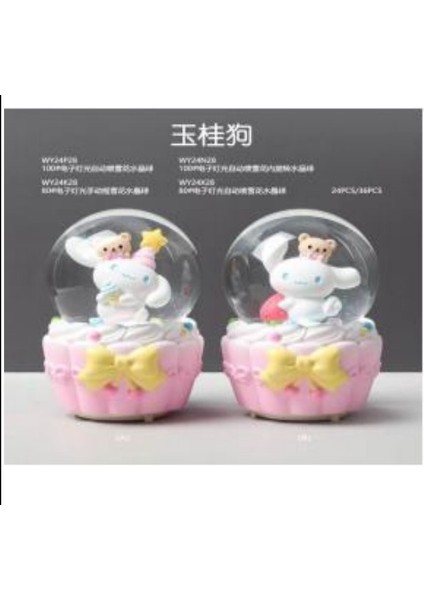 Işıklı Müzikli Püskürtmeli Büyük Boy Kar Küresi