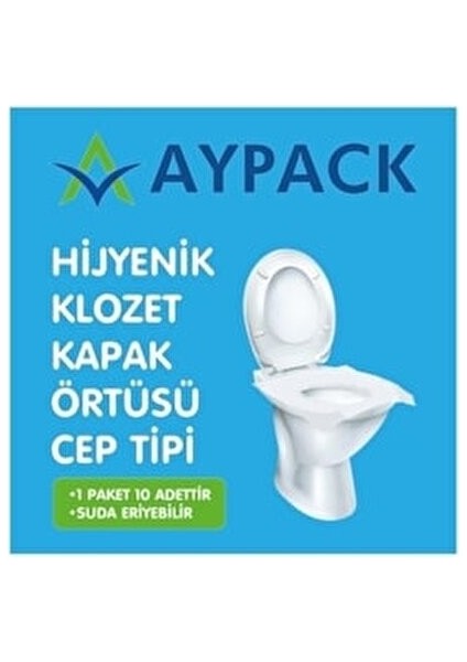 Hijyenik Klozet Kapak Örtüsü 12'li Paket Suda Çözünebilen Taşınabilir Ürün modelleri