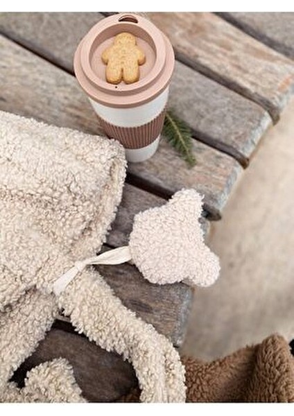 Teddy Bear Emzik Askısı Krem Renkli Silikon Elyaf Dolgulu El Yapımı Aksesuar fiyatları