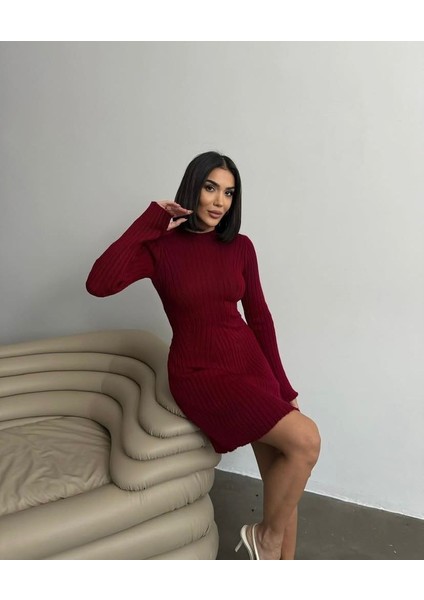 Kışlık Fitilli Triko Elbise fiyatları