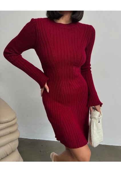 Kışlık Fitilli Triko Elbise indirimleri