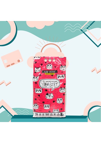 Topaklanan Premium Doğal Kedi Kumu 8 Litre X 3 modelleri