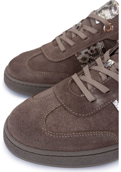 Kadın Hakiki Deri Kahverengi Sneakers & Spor Ayakkabı 849 210702 Bn Ayk SK25-26 Sugero Suet/altın Yln modelleri