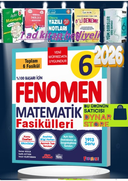 Fenomen 6.sınıf Matematık Fasıkül Setı (1-2-3-4-5-6. Sayılar)