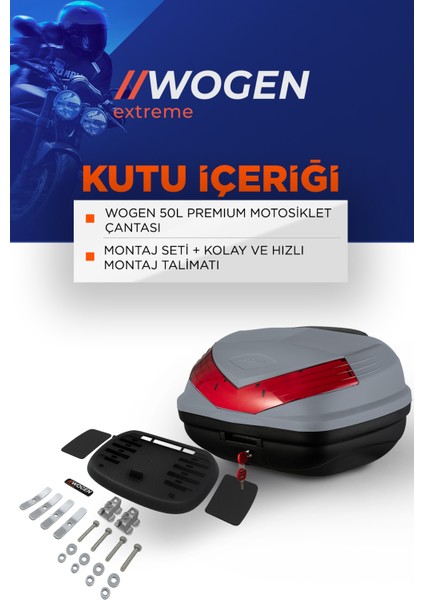 WG50 Premium Arka Çanta 50 Litre Nardo Gri + Karbon Dizli Siyah fiyatları