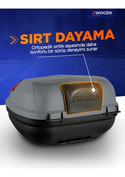 WG50 Premium Arka Çanta 50 Litre Nardo Gri + Karbon Dizli Siyah modelleri