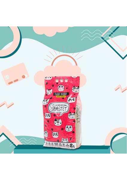 Natural Bastet Bastet Topaklanan Premium Doğal Kedi Kumu 8 Litre
