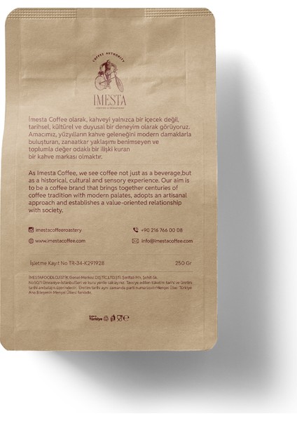 250 G Orta Kavrulmuş Türk Kahvesi – Imesta Coffee fiyatları