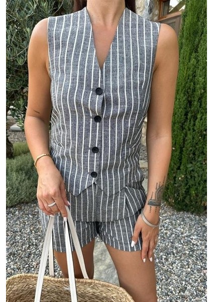 Carla Işıltılı Yelek Şort Takım 9821 modelleri