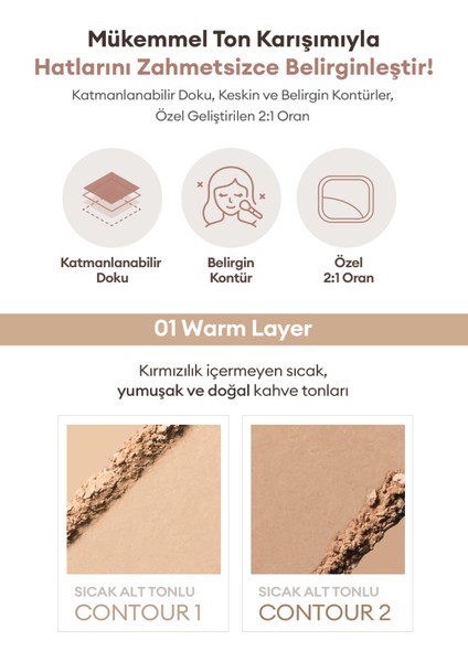 Iki Renkli, Sıcak Alt Tonlu Kontür Paleti A'pıeu Juicy-Pang Layering Shading (01 Warm Layer) fiyatları