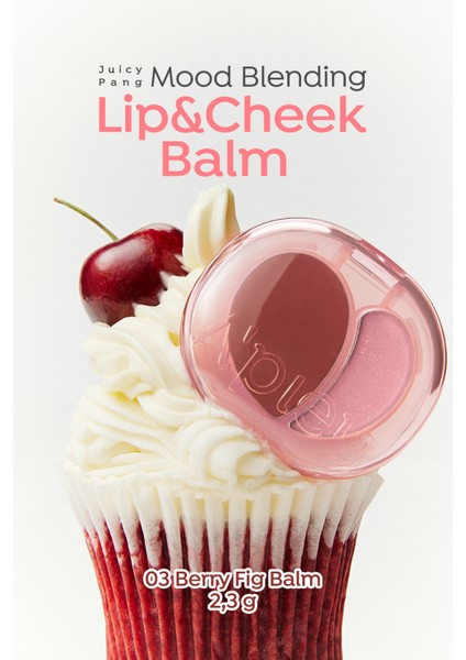 Kalıcı Dudak & Yanak Balmı A'pıeu Juicy-Pang Mood Blending Lip&cheek Balm (03 Berry Fig Balm)