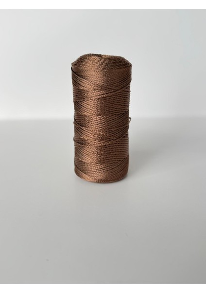 Polyester Pp Makrome Ipi 2mm 200GR Kahverengi Makrome , Makrome Ipi , Supla , Çanta Ipi