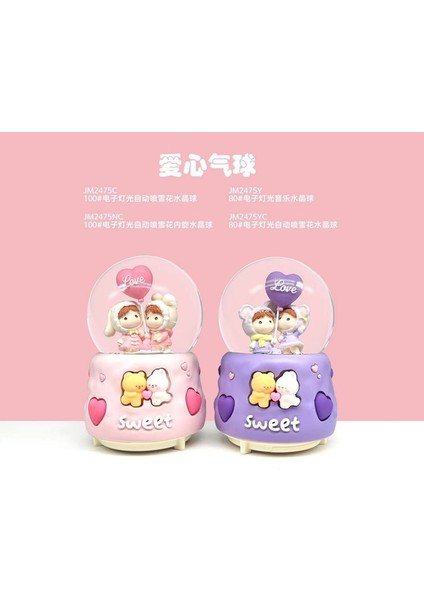 Işıklı Müzikli Püskürtmeli Büyük Boy Kar Küresi fiyatları