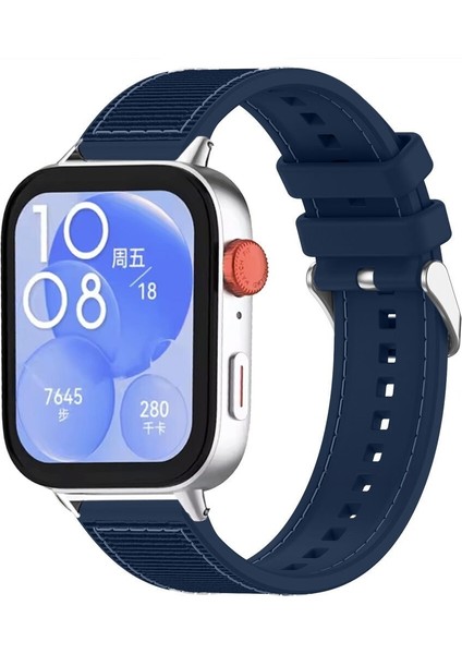 Watch Fit 3 / Fit 4 ile Uyumlu Sportif Nefes Alabilen Silikon Kordon – Hafif, Dayanıklı ve Rahat Kayış