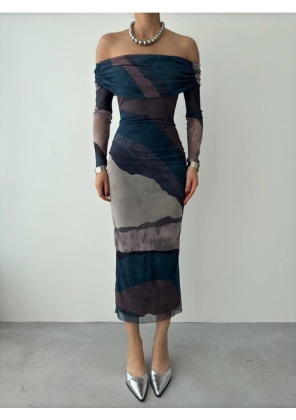 Sevilla Madonna Yaka Tül Elbise fiyatları