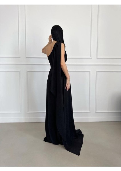 Simli Kuyruk Detay Elbise Siyah 582399 fırsatları