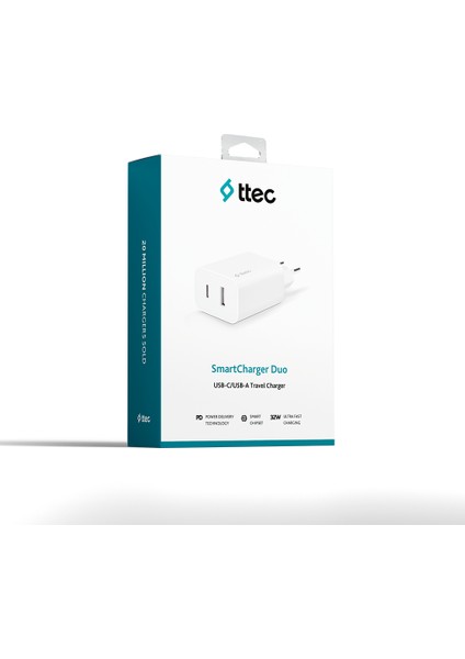 Smartcharger Duo Pd 32W Usb-C + Usb-A Seyahat Hızlı Şarj Aleti indirimleri