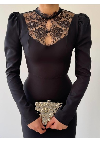 Port Dantel Detay Elbise indirimleri