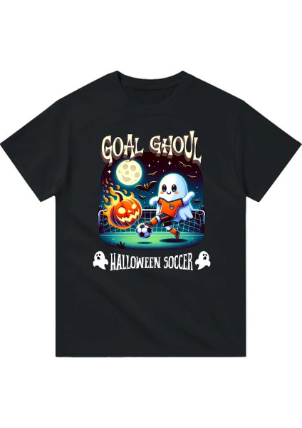 Cadılar Bayramı Futbol Desenli Çocuk Tişört – Rahat ve Eğlenceli Tasarım fiyatları