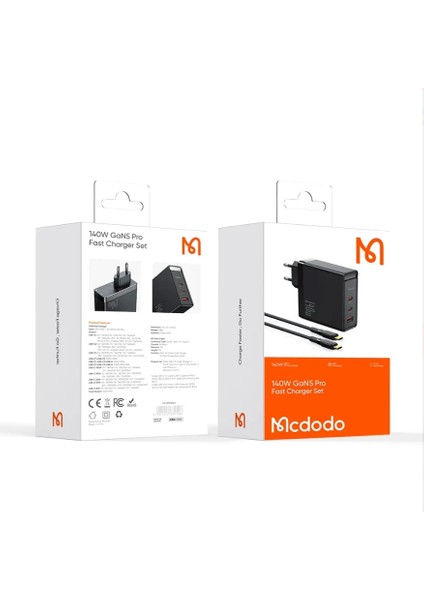 CH-2913 140W Gan5 Pro Typec Kablolu Şarj Adaptörü