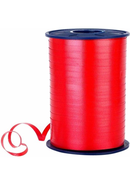 Kırmızı Düz Şerit Rafya 200 M 8 mm 1 Adet