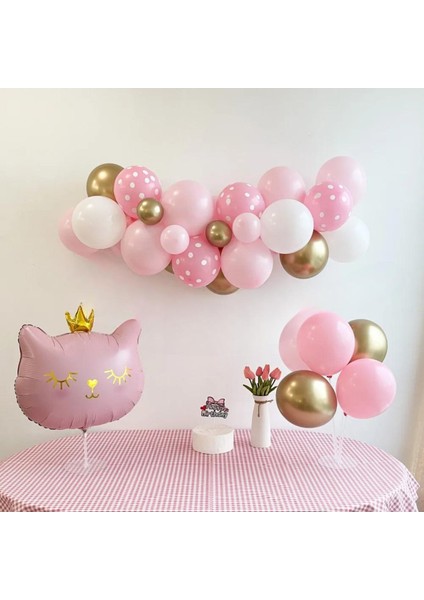 Pembe Kedi Folyolu Balon Seti fiyatları