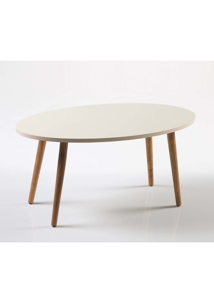 Mobilya Aksesuar ZİGON SEHPA VE ORTA SEHPA SET AHŞAP TORNA ELİPS KREM fiyatları