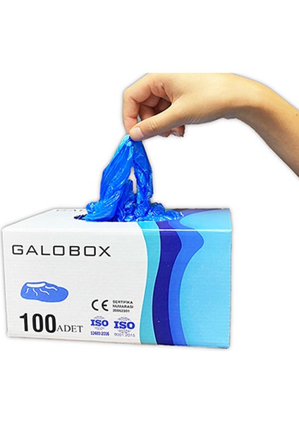 Kalın Galoş 100 Adet Kutulu 20 Mikron