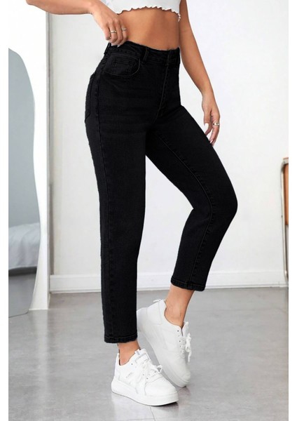 Kadın Yüksek Bel Soho Boyfriend Jean C599 fırsatları