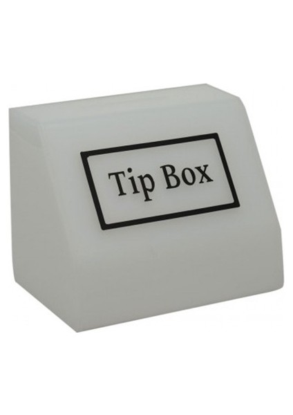 Pleksi Tip Box Bahşiş Kutusu Buz Beyazı 15X10XH12 cm SV035 modelleri