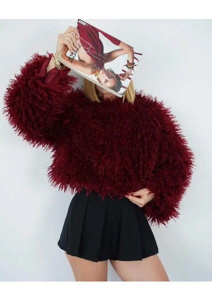 Kısa Peluş Çeket