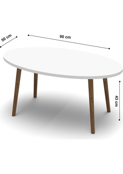 Mobilya Aksesuar ZİGON SEHPA VE ORTA SEHPA SET AHŞAP TORNA ELİPS SİYAH MERMER DESEN fırsatları